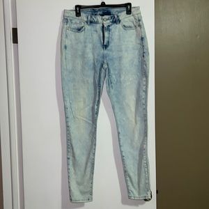 Lane Bryant Acid wash skinny jeans